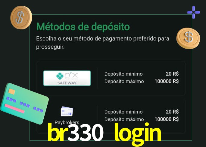 O cassino br330 login oferece uma grande variedade de métodos de pagamento